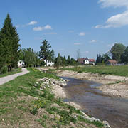 Fluss Gennach im Landkreis Ostallgäu nach der Renaturierung.