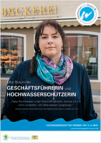 Plakat zur Aktion Hochwasserschützer